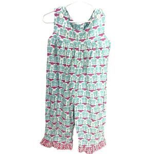 Favorite Laundry Pale‎ Blue Pink Girl's Size 2T Sleeveless One Piece Romper